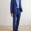 Straight-Leg Pleated Virgin Wool Suit Trousers - OU