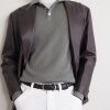 Ribbed Cotton Polo Shirt - CU Ribbed Cotton Polo Shirt - CU