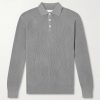 Ribbed Cotton Polo Shirt Ribbed Cotton Polo Shirt