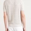Ribbed Linen and Cotton-Blend Polo Shirt - BK Ribbed Linen and Cotton-Blend Polo Shirt - BK