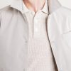 Ribbed Linen and Cotton-Blend Polo Shirt - CU Ribbed Linen and Cotton-Blend Polo Shirt - CU