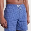 Straight-Leg Mid-Length Logo-Embroidered Printed Swim Shorts - FR Straight-Leg Mid-Length Logo-Embroidered Printed Swim Shorts - FR