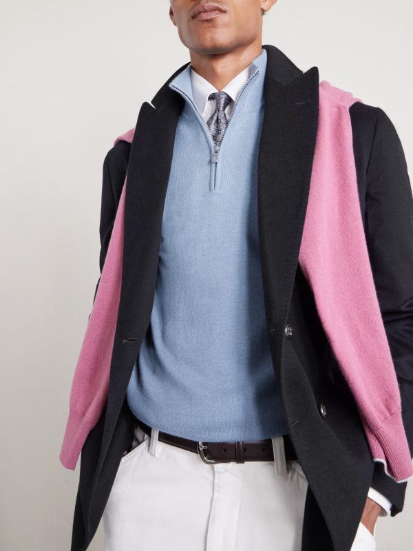 Cashmere Half-Zip Sweater - CU Cashmere Half-Zip Sweater - CU