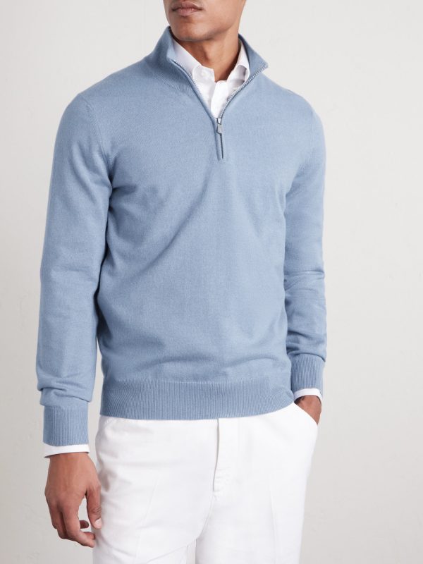 Cashmere Half-Zip Sweater - FR Cashmere Half-Zip Sweater - FR