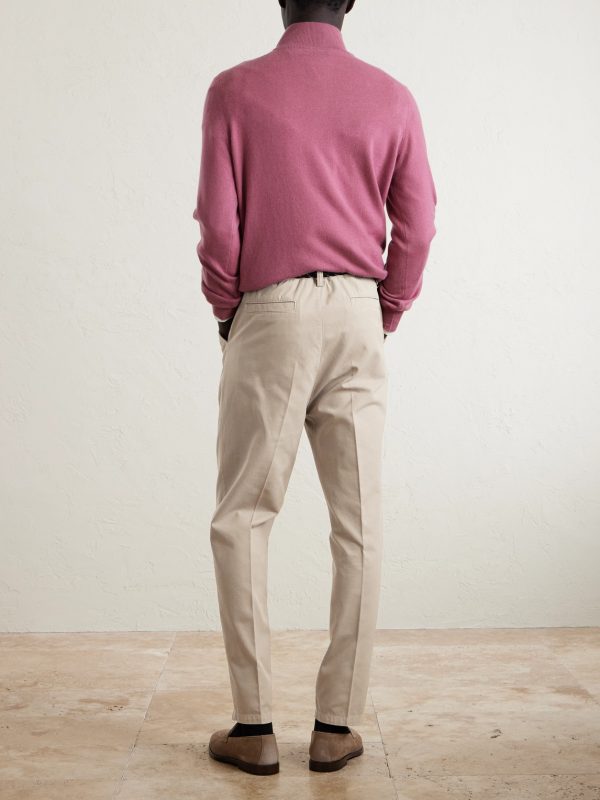 Straight-Leg Cotton Chinos - BK Straight-Leg Cotton Chinos - BK