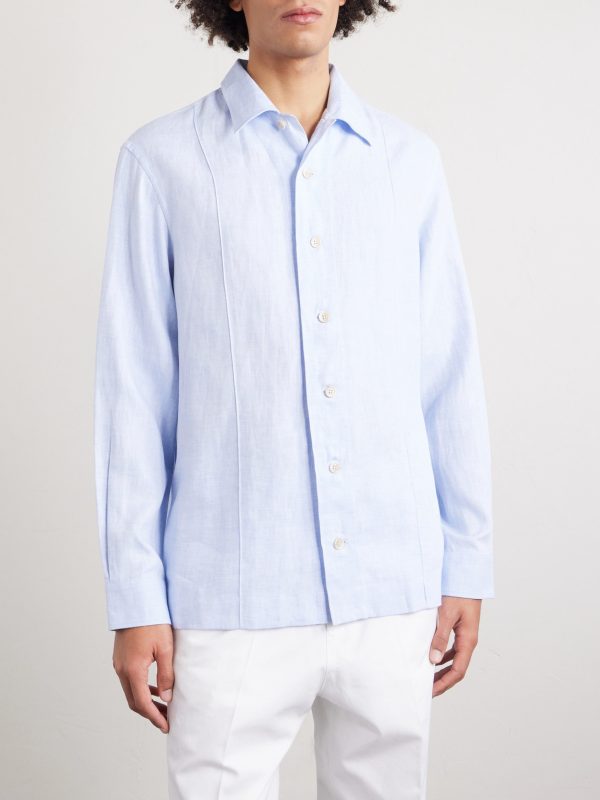 Hemp, Linen and Cotton-Blend Shirt - FR Hemp, Linen and Cotton-Blend Shirt - FR
