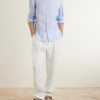 Cutaway-Collar Linen Shirt - OU Cutaway-Collar Linen Shirt - OU