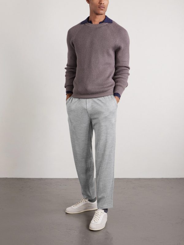 Tapered Cashmere-Blend Jersey Sweatpants - OU Tapered Cashmere-Blend Jersey Sweatpants - OU