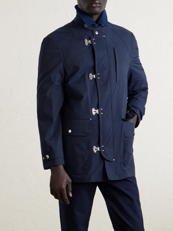 Corduroy-Trimmed Cotton-Blend Field Jacket - FR Corduroy-Trimmed Cotton-Blend Field Jacket - FR