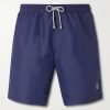 Straight-Leg Mid-Length Logo-Embroidered Swim Shorts Straight-Leg Mid-Length Logo-Embroidered Swim Shorts