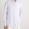Button-Down Collar Striped Cotton-Poplin Shirt - FR Button-Down Collar Striped Cotton-Poplin Shirt - FR
