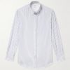 Button-Down Collar Striped Cotton-Poplin Shirt Button-Down Collar Striped Cotton-Poplin Shirt