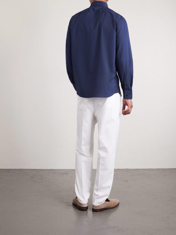 Cutaway-Collar Cotton Shirt - BK Cutaway-Collar Cotton Shirt - BK