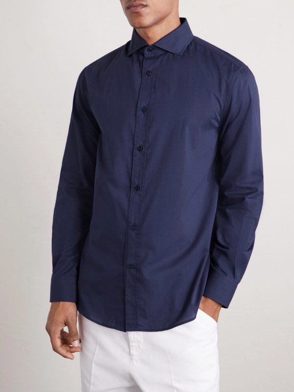 Cutaway-Collar Cotton Shirt - FR Cutaway-Collar Cotton Shirt - FR
