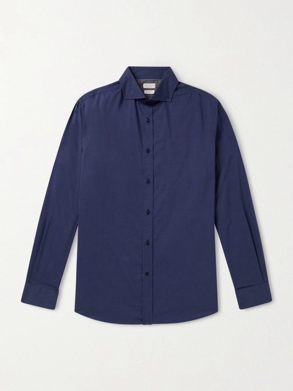 Cutaway-Collar Cotton Shirt Cutaway-Collar Cotton Shirt