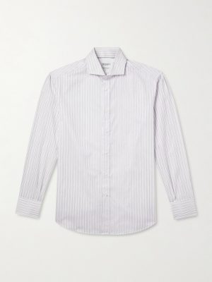 Striped Cotton-Poplin Shirt