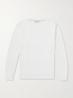 Ribbed Cotton Sweater Ribbed Cotton Sweater