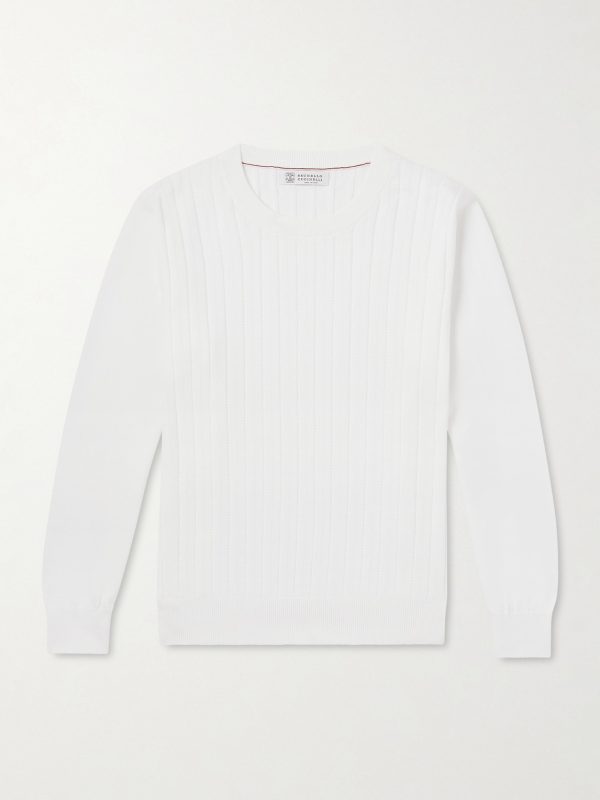 Ribbed Cotton Sweater Ribbed Cotton Sweater
