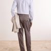 Straight-Leg Pleated Linen and Wool-Blend Suit Trousers - BK