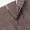 Straight-Leg Pleated Linen and Wool-Blend Suit Trousers - E1