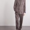 Straight-Leg Pleated Linen and Wool-Blend Suit Trousers - OU2