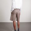 Cotton-Blend Bermuda Shorts - BK Cotton-Blend Bermuda Shorts - BK