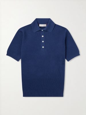 Ribbed Cotton Polo Shirt Ribbed Cotton Polo Shirt