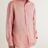 Cutaway-Collar Linen Shirt - FR Cutaway-Collar Linen Shirt - FR
