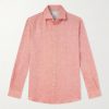 Cutaway-Collar Linen Shirt Cutaway-Collar Linen Shirt