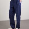 Tapered Pleated Linen-Twill Drawstring Trousers - FR Tapered Pleated Linen-Twill Drawstring Trousers - FR