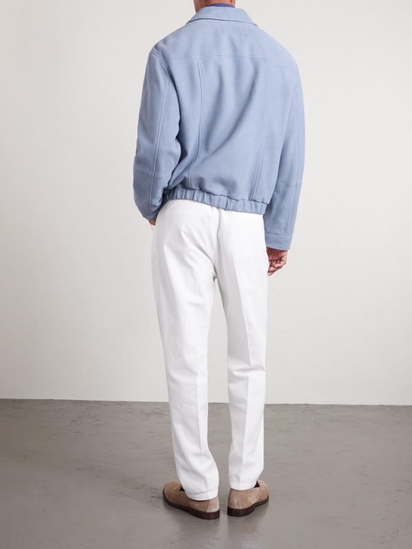 Suede Blouson Jacket - BK Suede Blouson Jacket - BK