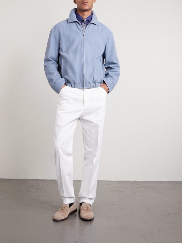 Suede Blouson Jacket - OU Suede Blouson Jacket - OU