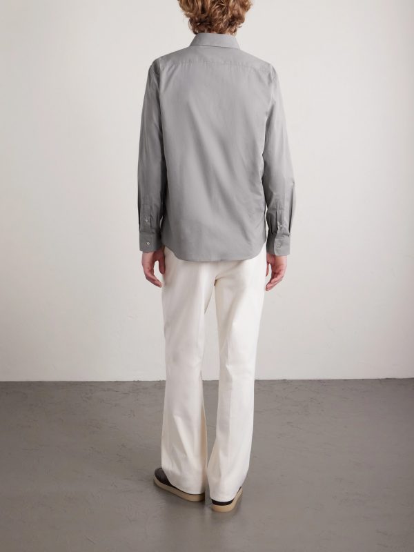 Cutaway-Collar Cotton Shirt - BK Cutaway-Collar Cotton Shirt - BK