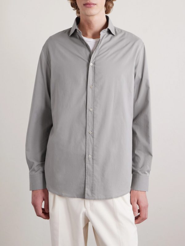 Cutaway-Collar Cotton Shirt - FR Cutaway-Collar Cotton Shirt - FR