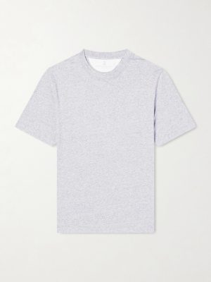 Slub Linen and Cotton-Blend Jersey T-Shirt