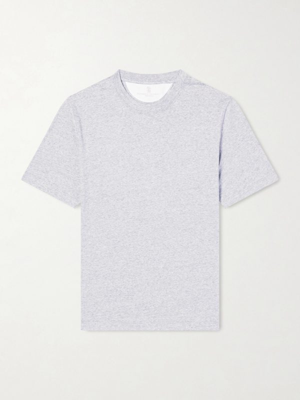 Slub Linen and Cotton-Blend Jersey T-Shirt Slub Linen and Cotton-Blend Jersey T-Shirt
