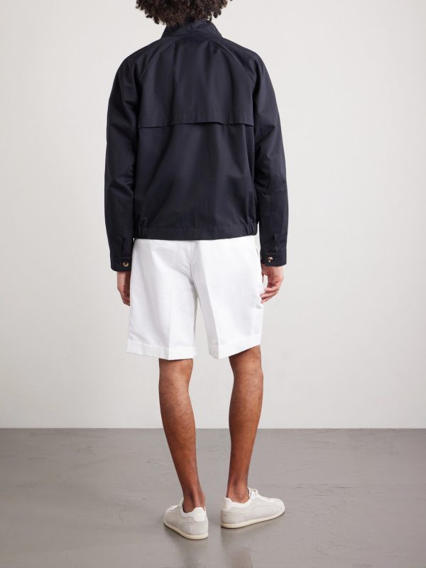 Cotton-Blend Twill Bomber Jacket - BK Cotton-Blend Twill Bomber Jacket - BK