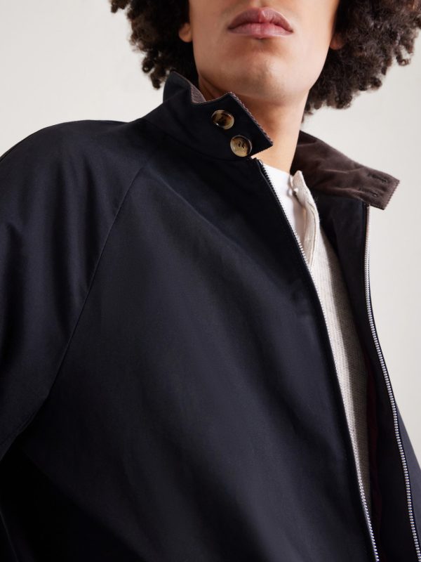 Cotton-Blend Twill Bomber Jacket - CU Cotton-Blend Twill Bomber Jacket - CU