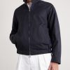 Cotton-Blend Twill Bomber Jacket - FR Cotton-Blend Twill Bomber Jacket - FR