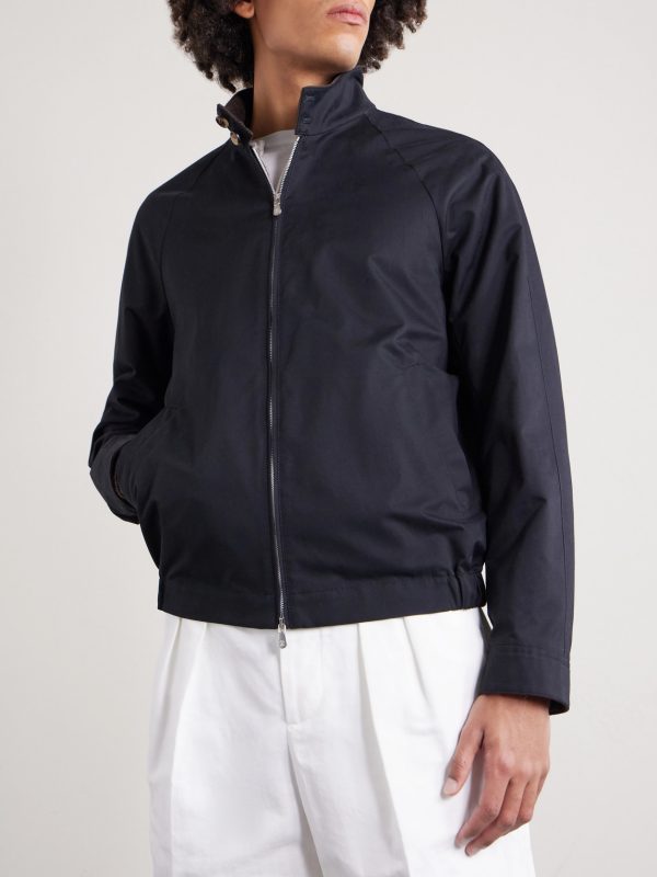 Cotton-Blend Twill Bomber Jacket - FR Cotton-Blend Twill Bomber Jacket - FR