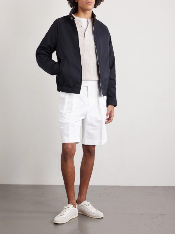 Cotton-Blend Twill Bomber Jacket - OU Cotton-Blend Twill Bomber Jacket - OU