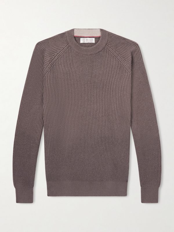 Ribbed Cotton Sweater Ribbed Cotton Sweater