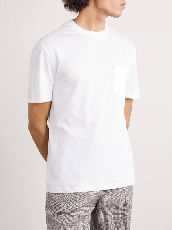 Linen and Cotton-Blend T-Shirt - FR Linen and Cotton-Blend T-Shirt - FR