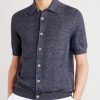 Linen and Cotton-Blend Polo Shirt - FR Linen and Cotton-Blend Polo Shirt - FR