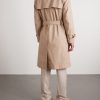 Belted Cotton-Blend Trench Coat - BK