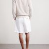 Wide-Leg Pleated Cotton and Linen-Blend Bermuda Shorts - BK Wide-Leg Pleated Cotton and Linen-Blend Bermuda Shorts - BK