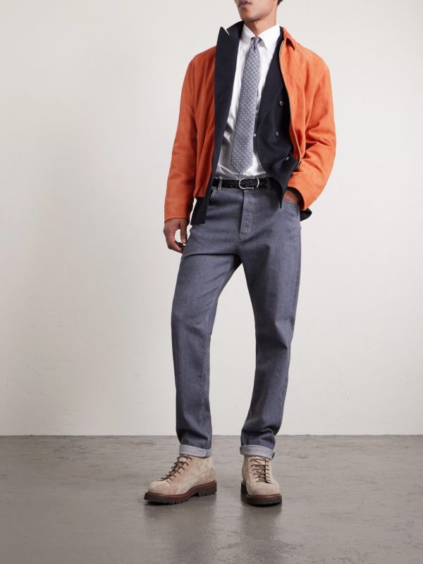 Suede Blouson Jacket - OU Suede Blouson Jacket - OU