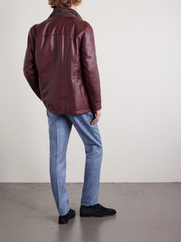 Straight-Leg Virgin Wool-Blend Suit Trousers - BK