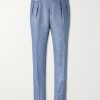 Straight-Leg Virgin Wool-Blend Suit Trousers