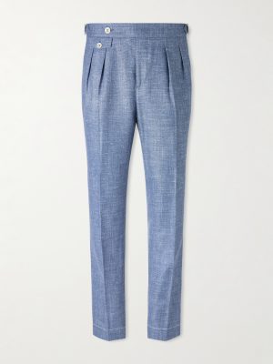 Straight-Leg Virgin Wool-Blend Suit Trousers Straight-Leg Virgin Wool-Blend Suit Trousers